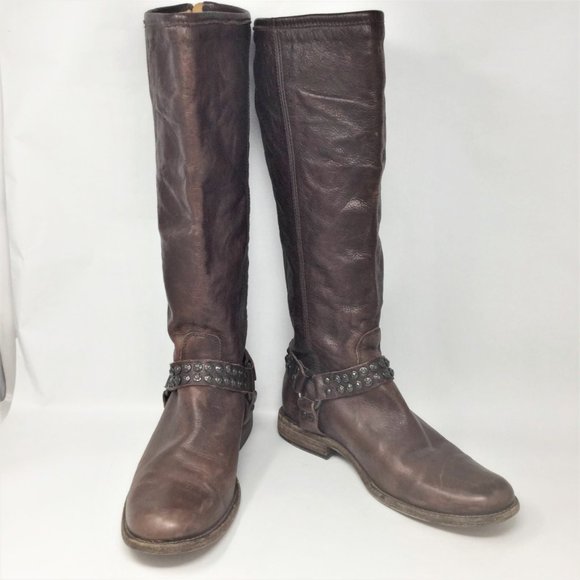 frye tall boots wide calf